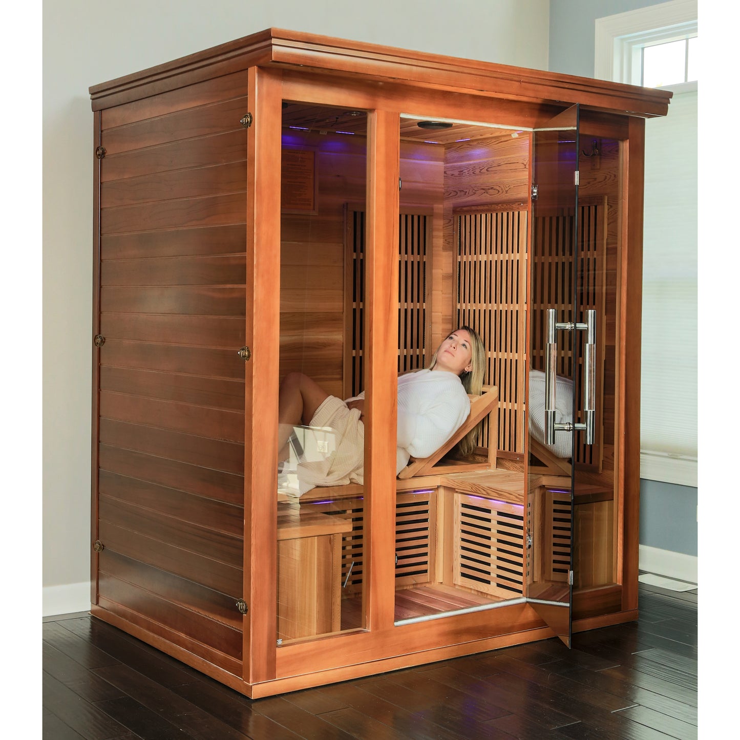 Cedar Elite 3-4 Person Premium Sauna w/ 9 Carbon Heaters Cedar Elite - SA1315