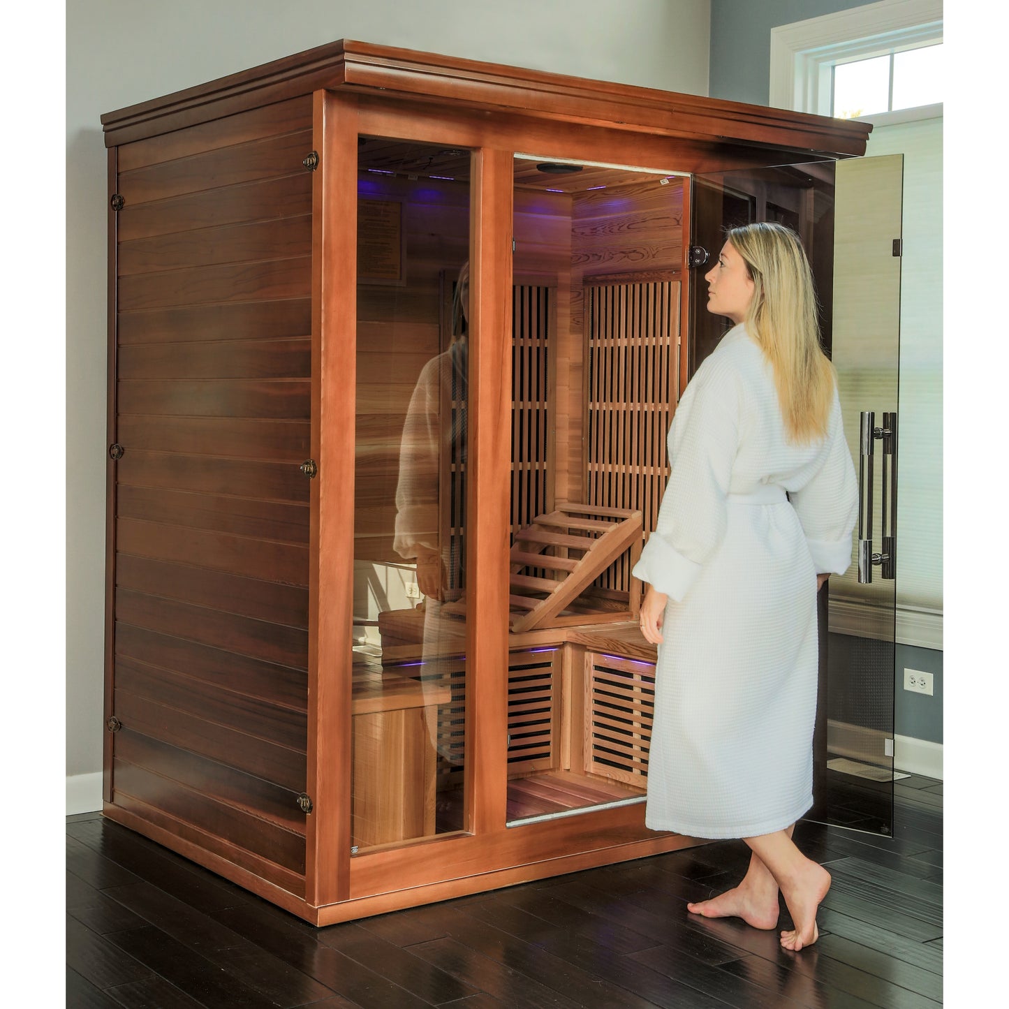 Cedar Elite 3-4 Person Premium Sauna w/ 9 Carbon Heaters Cedar Elite - SA1315