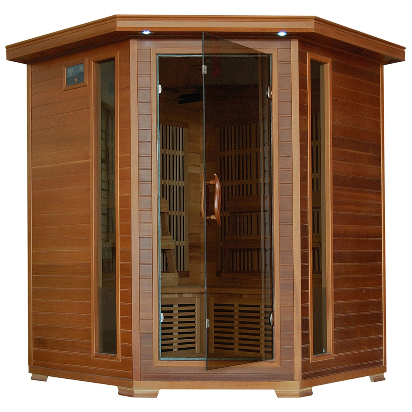 Whistler - 4 Person Cedar Corner Carbon Infrared Heatwave Sauna - SA1320